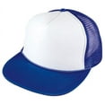 thumbnail image 3 of Flat Bill Blank Two Tone 5 Panel Mesh Foam Trucker Snapback Hats Caps Unisex, 3 of 16