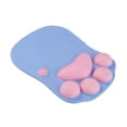 thumbnail image 2 of Diseño de pata de gato 3D, alfombrilla de ratón, para computadora, para estudio, oficina y hogar (azul), 2 of 3