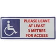 thumbnail image 1 of Disabled Parking Sign Warning Decal Multi PVC for Disabled Persons Public Spaces Outdoor Use 1Pack, 1 of 6