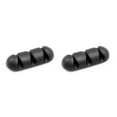 thumbnail image 2 of Moyic Clips para cables, organizador de cables portátil, soporte para cables adhesivo resistente al desgaste, gestión de cables de amarre tipo 13 3 Agujeros 2piezas, 2 of 6