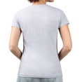 thumbnail image 2 of Women's G-III 4Her by Carl Banks  Heather Gray Dallas Stars Super-Slim Fit Lightweight Animal Print Heart V-Neck T-Shirt, 2 of 2