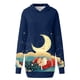 thumbnail image 4 of WILLBEST Sudaderas de Mujer, Vestido Navideño, Vestido de Noche de Mujer, Sudadera Navideña de Moda con Capucha y Bolsillo Tipo Bolso, Sudadera Estampada, Falda de Moda Mediana, 4 of 4
