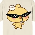thumbnail image 4 of Piyomaru Sunglass Emoji Men's Natural Crew Neck Short Sleeve T-shirt-Small, 4 of 4