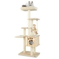thumbnail image 1 of Gymax 67 in Multi-level Cat Tower w/ Top Perch & Wood Condo Modern Cat Tree, 1 of 10