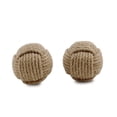 thumbnail image 2 of HomeRoots 568891 Natural Jute Decorative Orb Tabletop Sculpture - Set of 2, 2 of 4