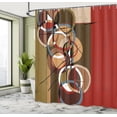 thumbnail image 5 of Ambesonne Modern Art Shower Curtain, Retro Grunge Surreal Art, 69"Wx75"L, Multicolor, 5 of 5