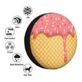thumbnail image 4 of Rateoe Pink Ice Cream Pattern Tire Cover Wheel Protectors Weatherproof Wheel Covers Universal Fit for Trailer Rv SUV Truck Camper Travel Trailers Accessories-14 inch, 4 of 6