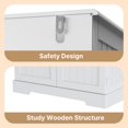 thumbnail image 5 of 71" Tall Kitchen Pantry Storage Cabinet with Doors and 10 Shelves, Noelse Wooden Food Storage Cabinet with Large Drawer for Dining Room and Craft Room, White, 5 of 14