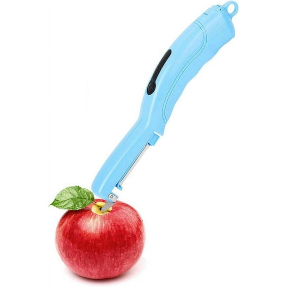 ABCISI Electric Vegetable Peeler, Handheld Electric Potato Peeler Stainless Steel Blade Carrot Peeler Machine Lightweight Power Peeler for Kitchen Carrot Potato Cucumber Fruit(Blue)