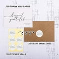 thumbnail image 3 of 120 Heavyweight Blank Thank You Cards with Envelopes Beyond Grateful Thank You Cards, Bridal Shower, Engagement, Graduation, Wedding Bulk Pack Card with Envelopes & Stickers (4 x 6 Inches) (120 Pack), 3 of 7