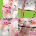 thumbnail image 5 of Garden Tool Bag,Pink Bichon Frise and Flower Garden Tool Organizer,Garden Gifts,Waterproof Multi-Pocket Garden Tool Storage 11.8x5.5x11.4 Inch(Tools NOT Included), 5 of 6