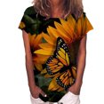 thumbnail image 1 of Puntoco Mujer Casual Sexy Moda Verano Cuello Redondo Camiseta Impreso Manga Corta Tops Blusa Puntoco Puntoco-8535, 1 of 4