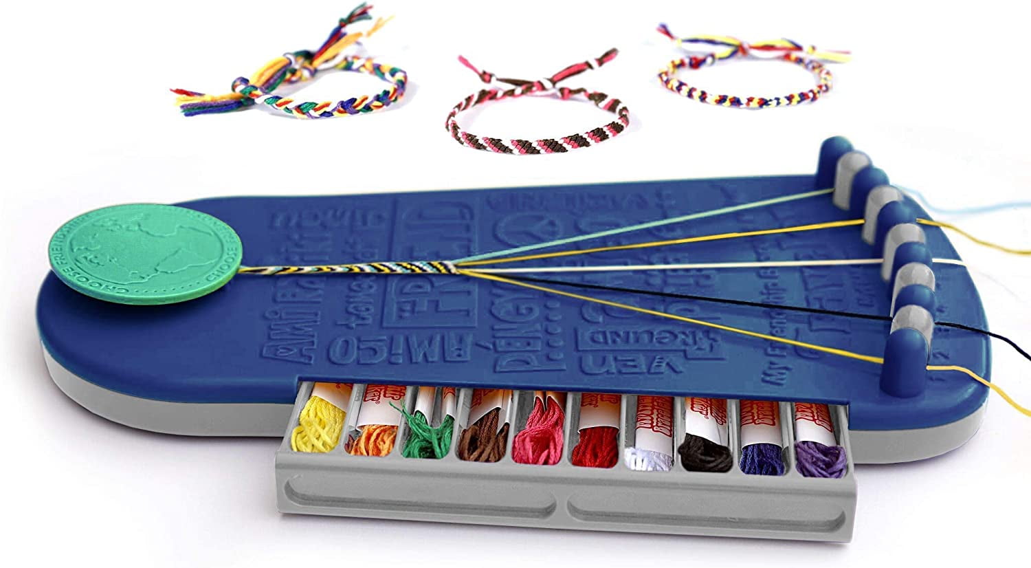 - Blue My Friendship Bracelet Maker Craft Kit / Kids Jewelry Kit 20 Pre-Cut Threads Choose Friendship 