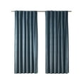 thumbnail image 2 of Better Homes & Gardens Dutch Velvet Solid 100% Blackout Curtain Panel, Light Blue, 52" W x 108" L, 2 of 5