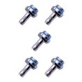 thumbnail image 1 of Wisewang 6 PCS Water Cooling Two-Touch Fitting G1/4 Thread Barb Connector for PC Water Cooling System Accessory for Tube Barb Fitting No.03 5Set, 1 of 6