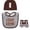 Football Gameday Brown, variant on Baby Essentials Bib, Booties & Cap Gift Set – 3pc Football “Game Day” Outfit for Boys & Girls – Fall Tailgating & Sports Baby Gift