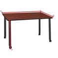 thumbnail image 3 of Regency Kee 48 x 24 in. Mobile Desk with Storage- Cherry Top, Black Legs, 3 of 6