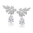 thumbnail image 2 of Ross-Simons Rhodium-Plated Climber Drop Earrings With 3.50 ct. t.w. Czs, Women's, Adult, 2 of 7