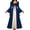 Navy, variant on Womens Renaissance Medieval Costume Dress Lace up Victorian Over Long Dresses Cosplay Retro Gown