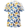 thumbnail image 4 of Puntoco Liquidación de blusas cortas para mujer, blusas con cuello redondo y manga corta con estampado para mujer, 4 of 5
