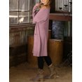 thumbnail image 4 of Doublju Womens Long Sleeve Open Front Waffle Casual Cardigan With Pockets, 4 of 5