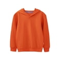 thumbnail image 5 of DPOIS Kids Girls Boys Long Sleeve Hooded Sweatshirt Pullover Hoodies Orange 5-6, 5 of 7