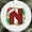 letter N, variant on Family Xmas Ornaments for Christmas Decoration - Initial Christmas Decor for Xmas Tree Gift for Xmas Party