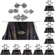 thumbnail image 2 of Minnieouse Sujetador de chal de aleación medieval para coser Clips de cárdigan celta para mujer elegante y con estilo plata 4 piezas Plata 4 piezas 10piezas, 2 of 3