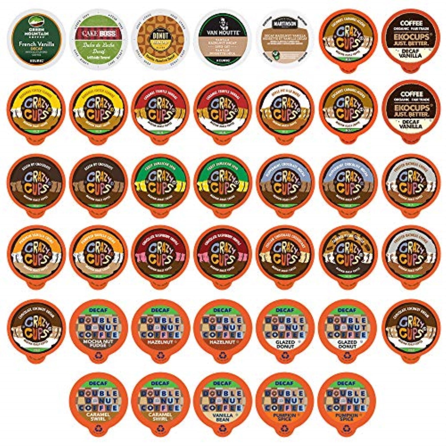 Photo 1 of Custom Variety Pack Decaf Flavored Coffee Single Serve Cup for Keurig K cup - 40 Count