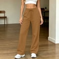 thumbnail image 7 of Yievot Women's Sweatpants High Waisted Drawstring Lounge Pants Straight Leg Comfy Relaxed Fit Joggers with Pockets, 7 of 7