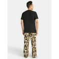 thumbnail image 2 of Fox + Badger Men's Short Sleeve Top and Pajama Pants Sleep Set, 2-Piece, Sizes S-XXL, 2 of 4