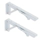 thumbnail image 1 of Soportes de Estante Plegables de Acero Baoblaze Escuadra de soporte de esquina 10 pulgadas, 1 of 8