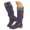 Purple, variant on Retro Knee High Boots for Women Knitted Cuff Side Zipper Buckle Strap Tall Booties Jeans Music Concerts Fall Winter Fashion Casual Shoes Size 6‑9.5