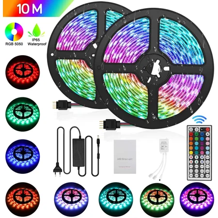 10M LED Strips LED Strips 300 LEDs 5050 RGB IP65 Multicolor Can-Die Cut ...