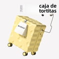 thumbnail image 3 of Mta de mano pequeña de Color arrón para mujer, bolso de viaje con bloqueo de contraseña, equipaje para viaje informal, ..., 3 of 4