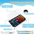 thumbnail image 2 of Set de pintura de acuarela Blablaovy 48 colores con pincel y paleta, 2 of 6