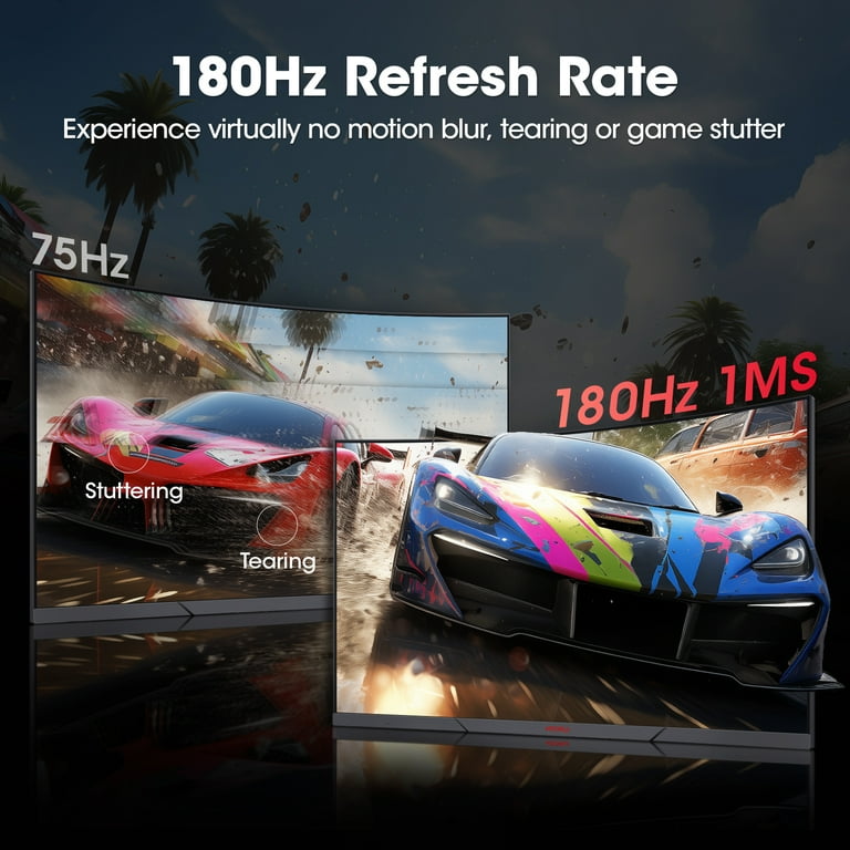 KOORUI 27 inch Curved Gaming Monitor, 180Hz FHD Computer KOORUI 27 inch Curved Gaming Monitor, 180Hz FHD Computer