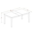 thumbnail image 5 of East West Furniture  Dining Set Contains a Rectangle Kitchen Table and Dining Chairs with a Bench (Chair Seat Type Options) NIAV6-BCH-LC 6, 5 of 5