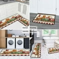 thumbnail image 6 of Set Of 2 Christmas Kitchen Rugs Merry Xmas Tree Branches Kitchen Rugs and Mats Anti Fatigue Kitchen Floor Matfor Outdoor Bedroom (47x17+30x17 Inches), 6 of 7