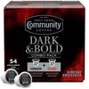 (Pack of 1) Community Coffee Dark & Bold Variety 54 Count Coffee Pods, Extra Dark Roast Compatible with Keurig 2.0 K-Cup Brewers, 54 Count