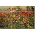 thumbnail image 1 of Ceramic Tile Mural-Childe Hassam Garden Wall Tile Mural 27. 36" w x 24" h using (24) 6 x 6 ceramic tiles, 1 of 3