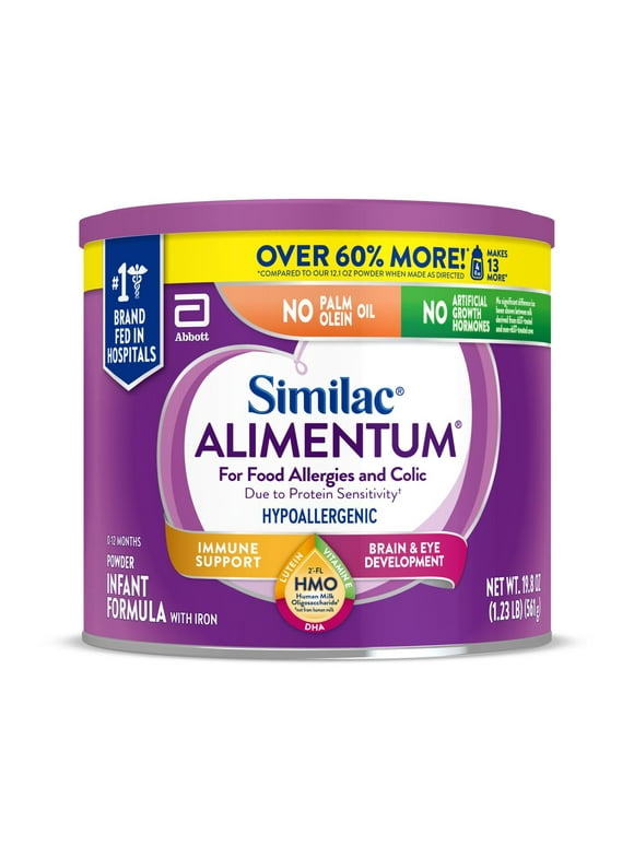 Similac Alimentum with 2-FL HMO, Baby Formula Powder, 19.8-oz Value Can