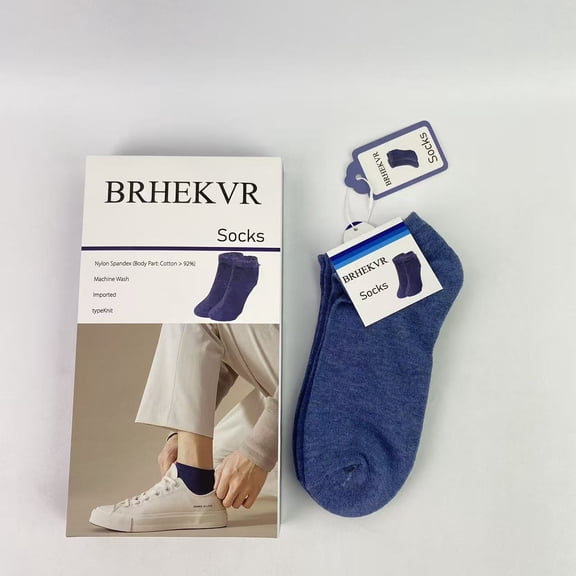 BRHEKVR Socks,Men's Cotton Ankle Socks Low Cut Athletic Casual Mutil No Show Running Socks for Men