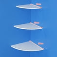 thumbnail image 3 of Herwey 3Pcs Floating Corner Shelf Wall-Mounted Storage Rack Bookshelves Home Furniture Office Decor, 3 of 8