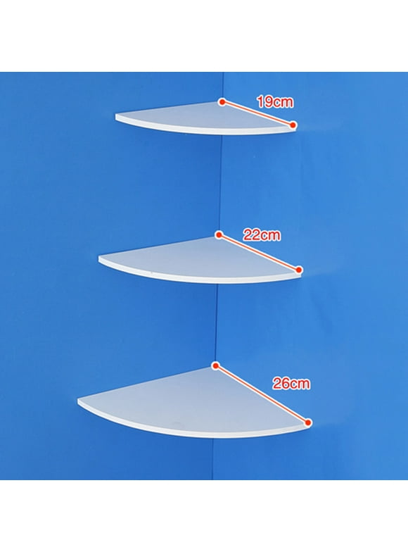 Floating Corner Shelves in Wall Shelves