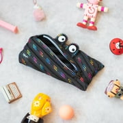 ZIPIT Monster Pencil Case | Black Pencil Pouch for College and Office