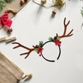 thumbnail image 2 of Diadema navideña, tocado navideño, accesorio fotográfico, decoración, diadema para disfraz de fiesta de Navidad para mujeres, niñas, cumpleaños, bodas Café, 2 of 5