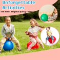 thumbnail image 3 of Lewtemi 3 Pcs 22 Inch Bouncing Ball with Handle, Outdoors Hopper Jumping Hopping Ball and Air Pump for Sports School Games Exercise (Red, Blue, Green), 3 of 7