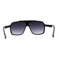 thumbnail image 4 of Mens Racer Mobster Fashion Oversize Sunglasses Black Smoke, 4 of 4