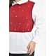 thumbnail image 4 of Blusa con chaleco de perlas Roman Fashion /Tallas Extras, 5102 (Blanco / Vino) vino 38, 4 of 8